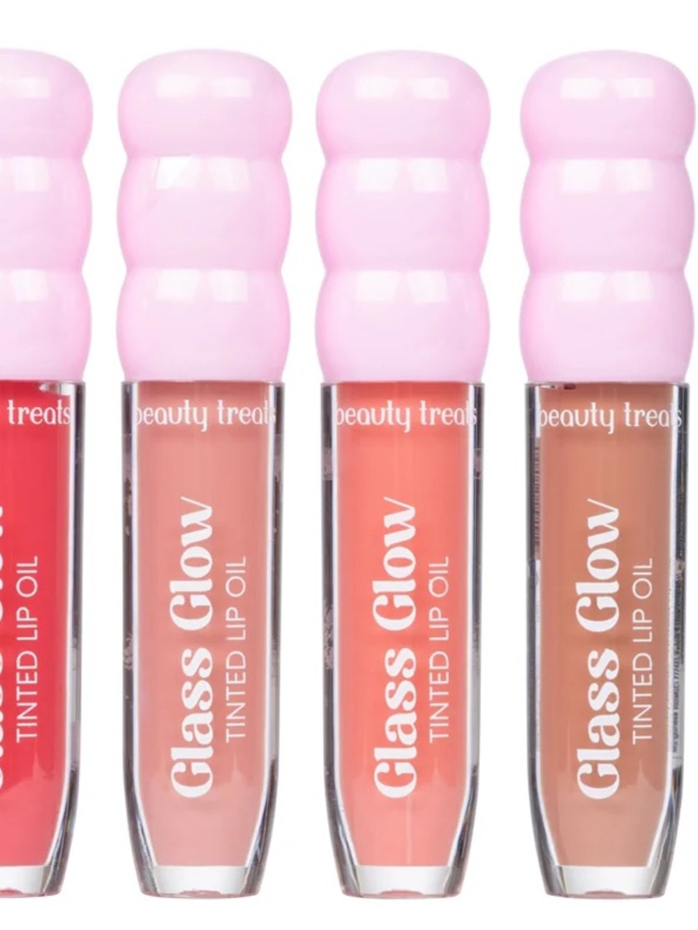 Beauty Treats Glass Glow Tinted Lip Oil - Pink Nude Tan